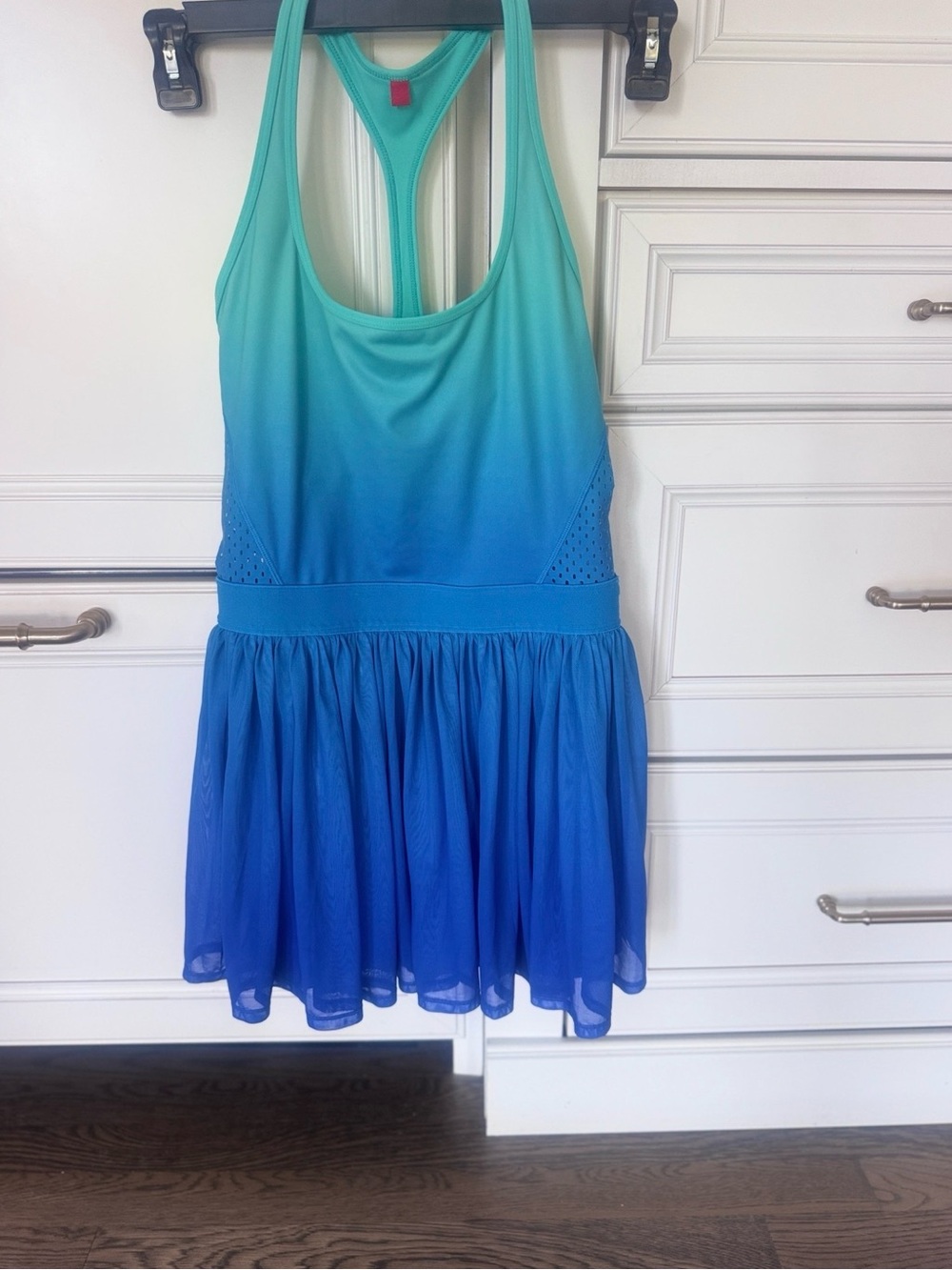 Wilson Girls Aqua-to-Blue Gradient Racerback One-Piece